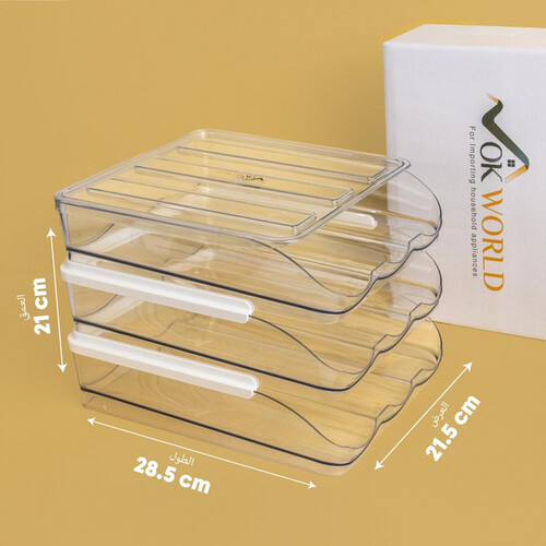 egg holder with three layer