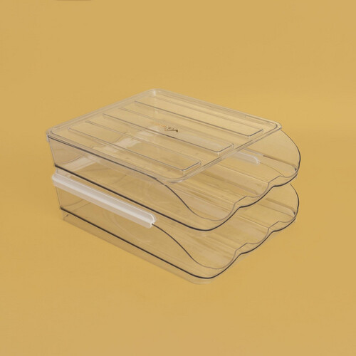 egg holder with three layer