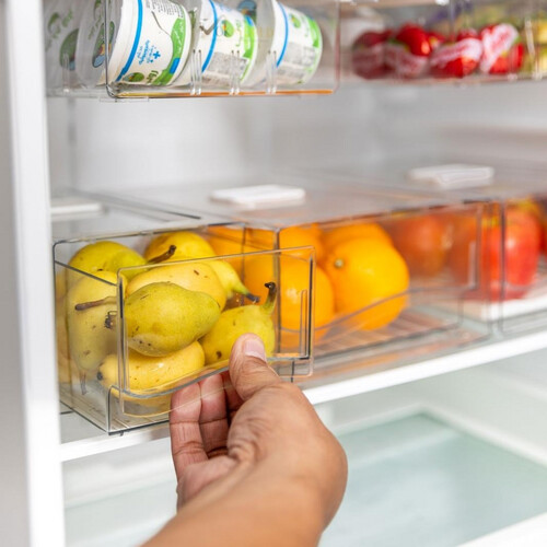 Fridge drawer box with drain plate- S