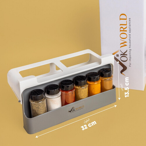 Storage Rack with 6 bottles
