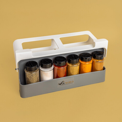 Storage Rack with 6 bottles
