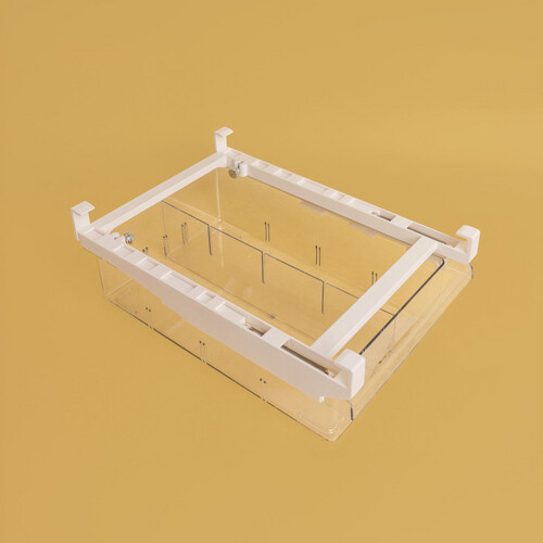 Refrigerator Drawer Type Organizer Box with 2-4 Dividers