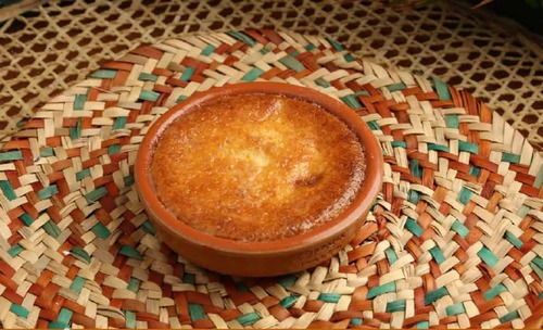 Mecca basbousa with cream