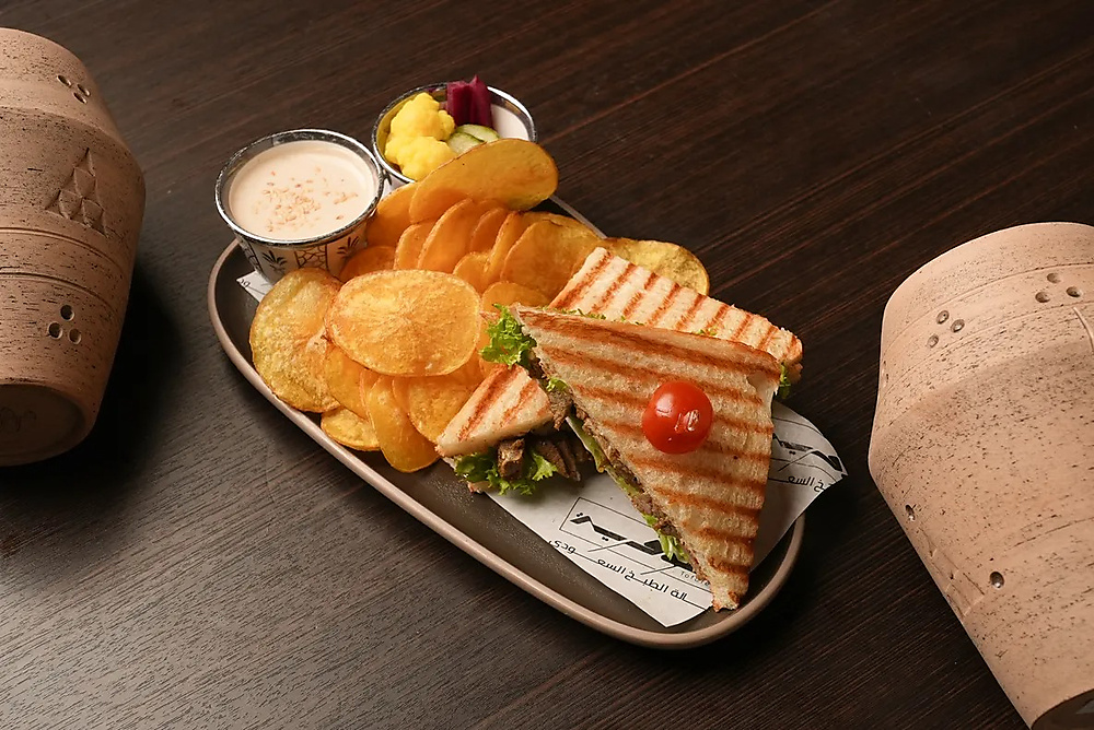Meat Muqalqal Sandwich