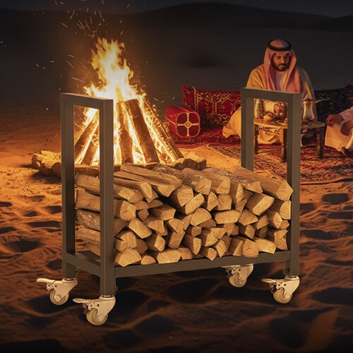 حامل حطب متحرك