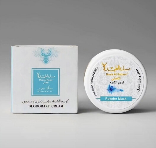 مزيل التعرق كريم الشبة برائحة مسك الباودر
