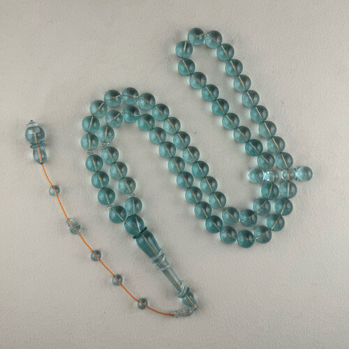 Bakelite rosary in a distinctive colour (aqua marine)