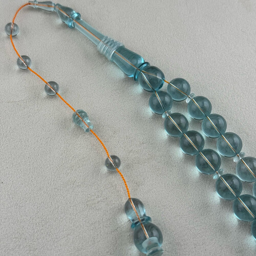 Bakelite rosary in a distinctive colour (aqua marine)