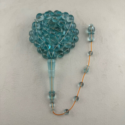Bakelite rosary in a distinctive colour (aqua marine)