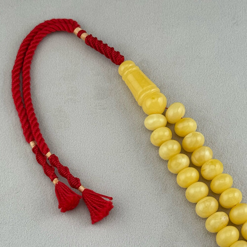 Natural amber sorting rosary
