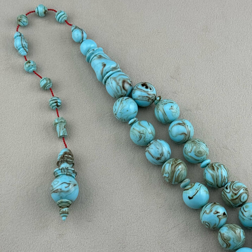 Turquoise Bakelite Rosary