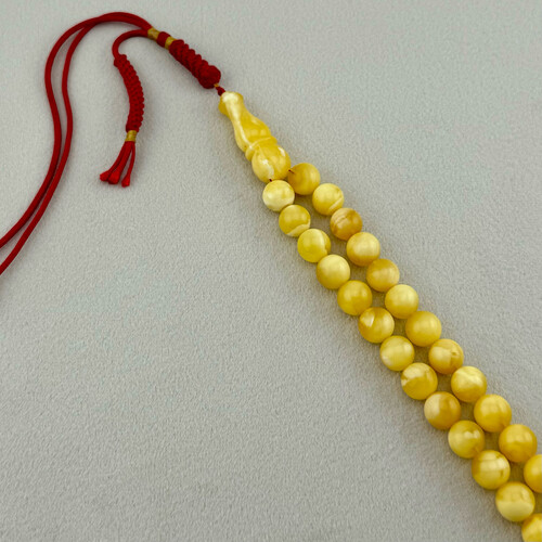 Natural amber sorting rosary