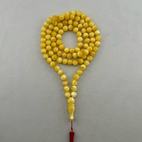 Natural amber sorting rosary