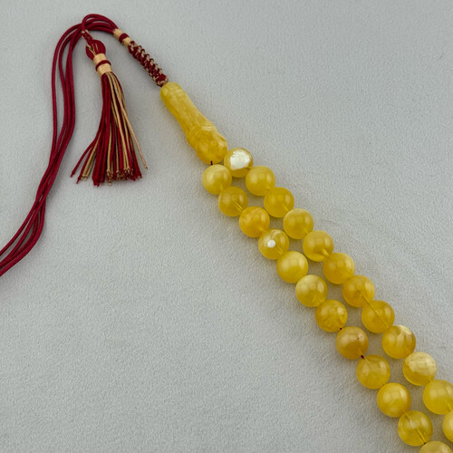 Natural amber sorting rosary