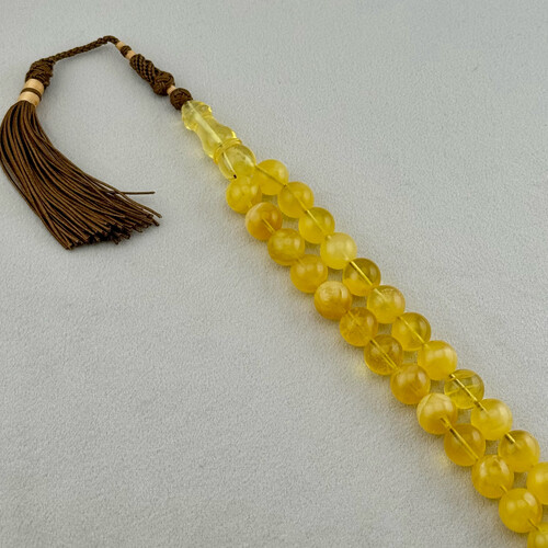 Natural amber sorting rosary