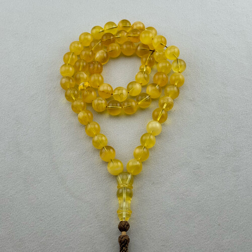 Natural amber sorting rosary