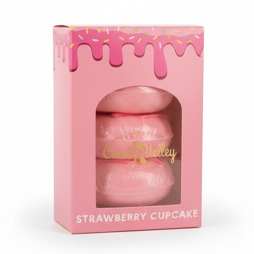 Strawberry Cupcakes Bath bomb 🧁