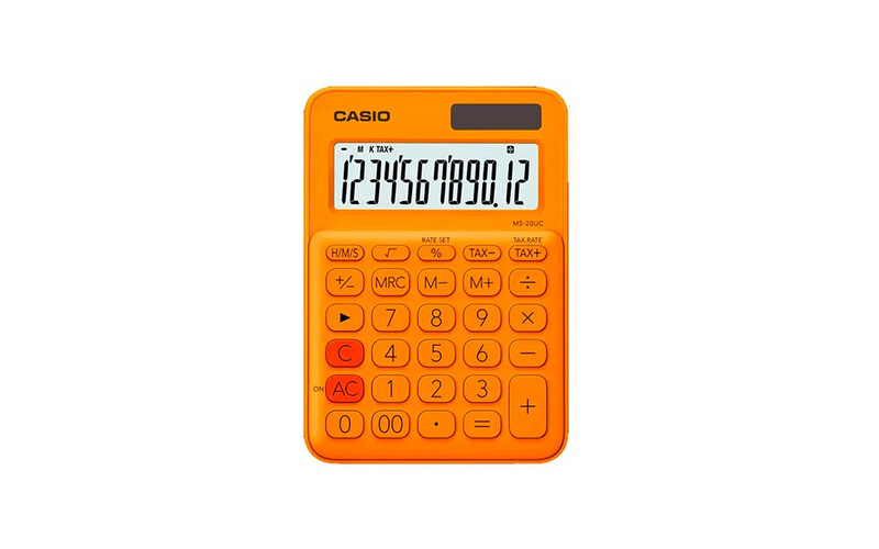 Casio Calculator MS-20UC - Orange