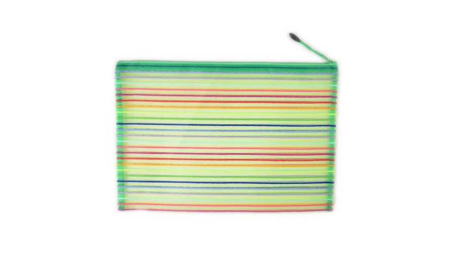 Rainbow Zipper File - A4