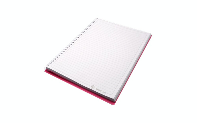 ١٠٠ ورقة - دفتر دباسة سلك - اصفر  - A4