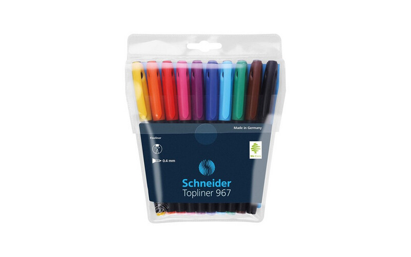 Schneider - Topliner 967 - Fineliner - 10 Colors
