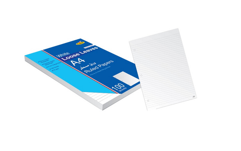 Re-Fill Paper - 3 holes - 100 Sheets