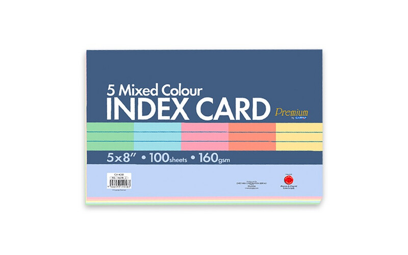 Index Card - White - 8×5 inches
