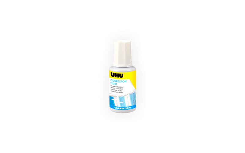 UHU - Correction Fluid Bottle & Brush