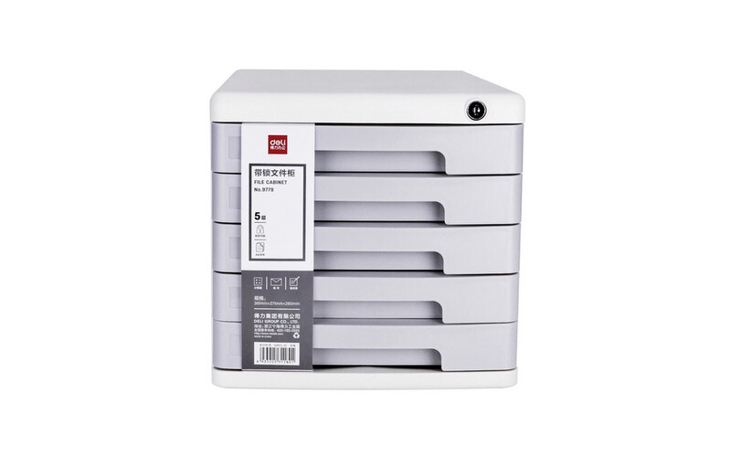 5 Drawers File Cabinet - White