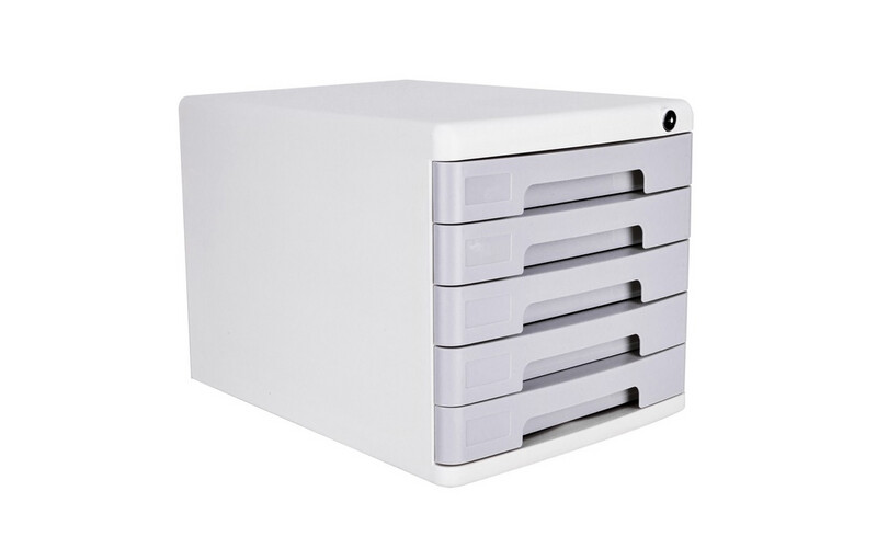 5 Drawers File Cabinet - Grey