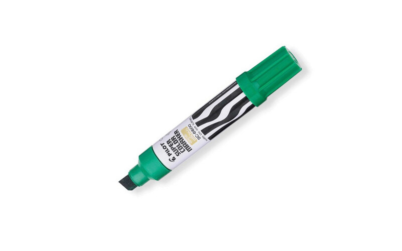 Pilot - Super Color Marker Wide Broad - 12.5mm - Chisel Tip - Green