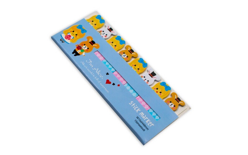 Bookmark Stick Notes - Alice in wonderland