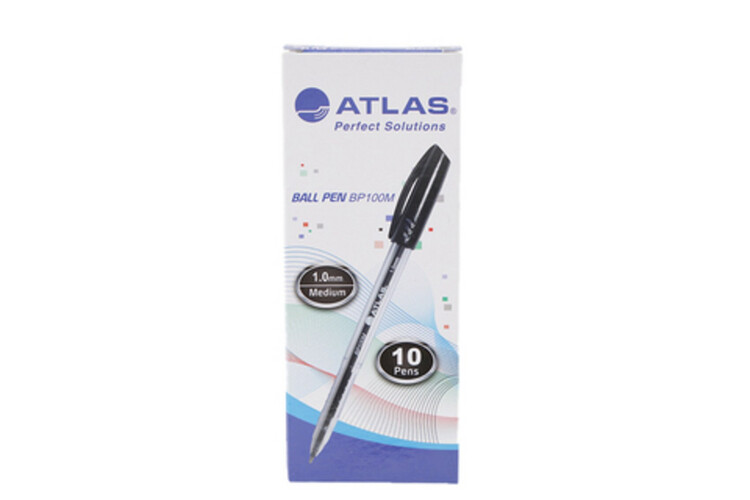 Atlas Ball Pen M100 Black - 1 mm - Pack