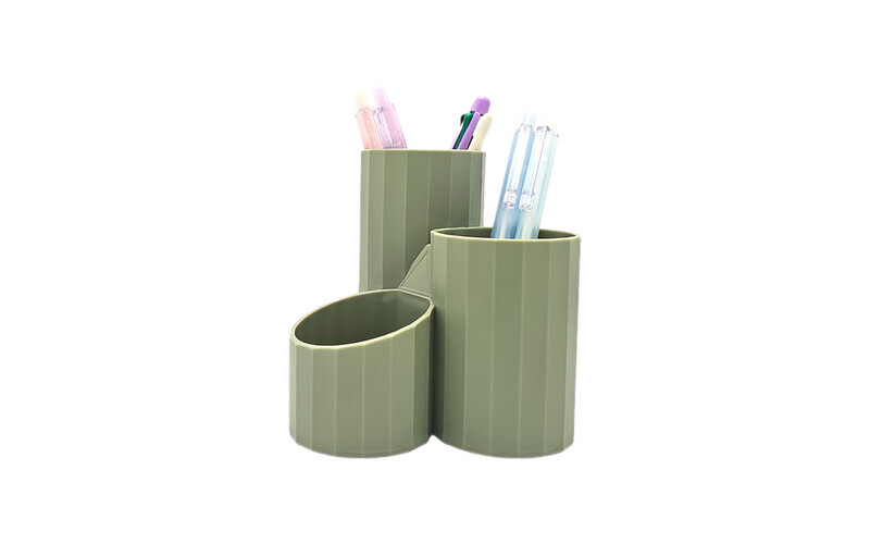 Pen Holder - Green - 3 Circles