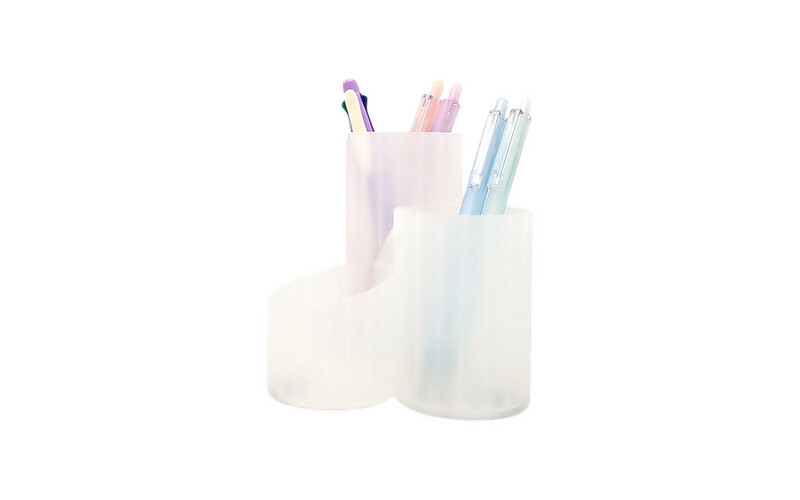Pen Holder - White - 3 Circles
