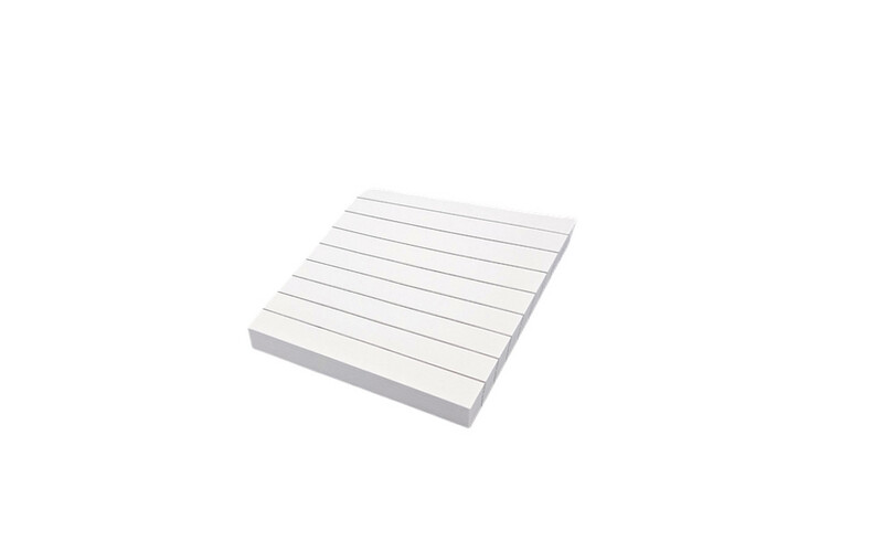 Lined Sticky Notes - 100 Sheets - 7.5 X 7.5 cm - White