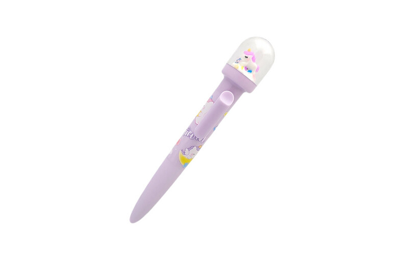 Little Unicorn Pen - Black - Purple