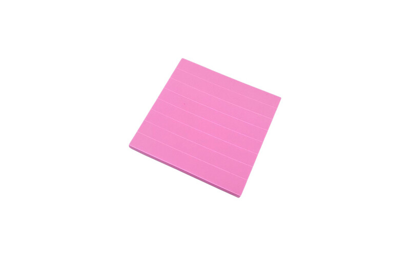 Glitter Lined Sticky Note - 50 Sheets - 7.5 X 7.5 cm - Pink
