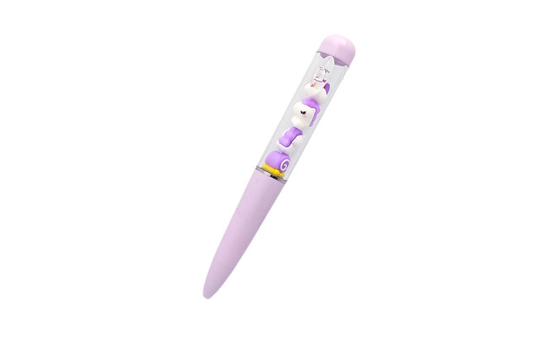 Elegant Little Unicorn Pen - Black - Purple