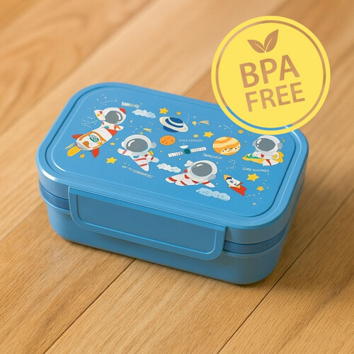Lunch Box  - 2 Layers - 6 Compartments - Space