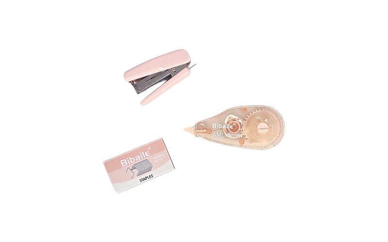 Stapler No.10 + Corrector - Pink