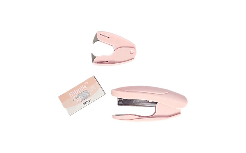 Stapler No.10 + Staple Remover - Pink