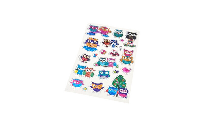 2D Stickers - Owls - 10 sheets