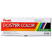 Pentel 30ml Poster Colors (Set of 12)