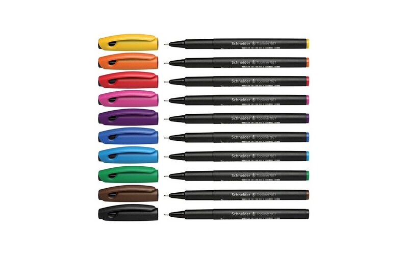 Schneider - Topliner 967 - Fineliner - 10 Colors