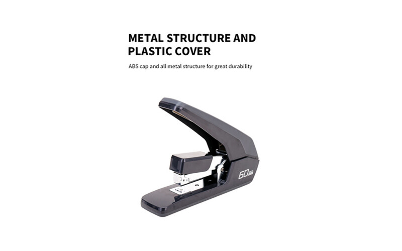 Deli - Effortless Stapler - 60 Sheets - Black 0465