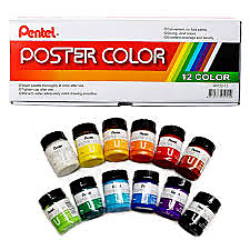 Pentel 30ml Poster Colors (Set of 12)