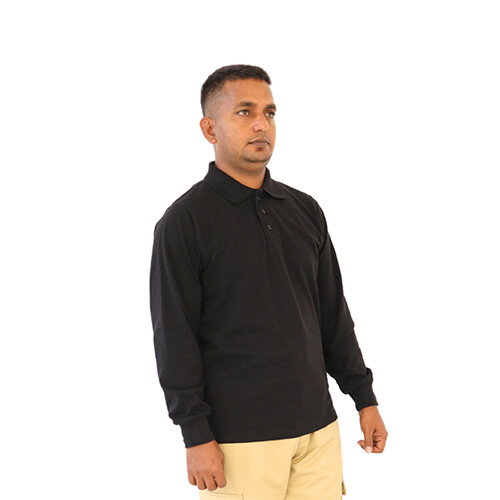 Polo shirt log sleeve