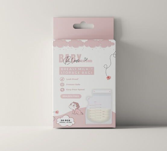 Baby Bloom Milk Storage Bags (30pcs – 250ml)