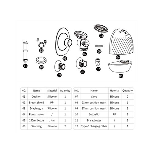 Valve Horigen Breast Pump 2267A